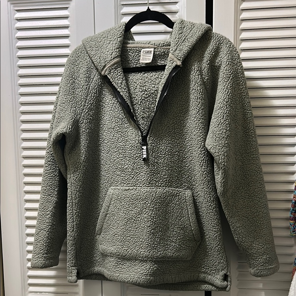 Cozy Green Sherpa Hoodie